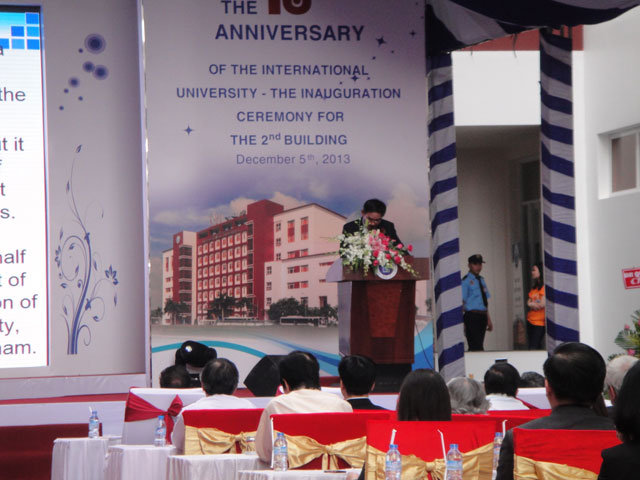 5/12/2013 – The inauguration ceremony for the 2nd building – International University