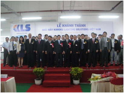 7/6/2013 – The grand opening ceremony of Kahoku Lightning Solution (Vietnam) Factory