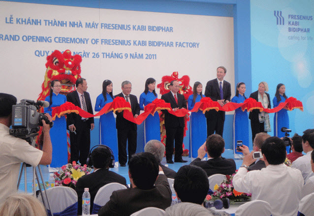 26/09/2011 - Khánh thành nhà máy Công ty Fresenius Kabi Bidiphar (KFB)