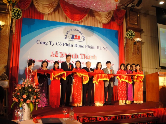 The grand opening ceremony of HaNoi Pharma. GMP-WHO, GLP, GSP. HN Pharm. Factory is designed by SAGEN