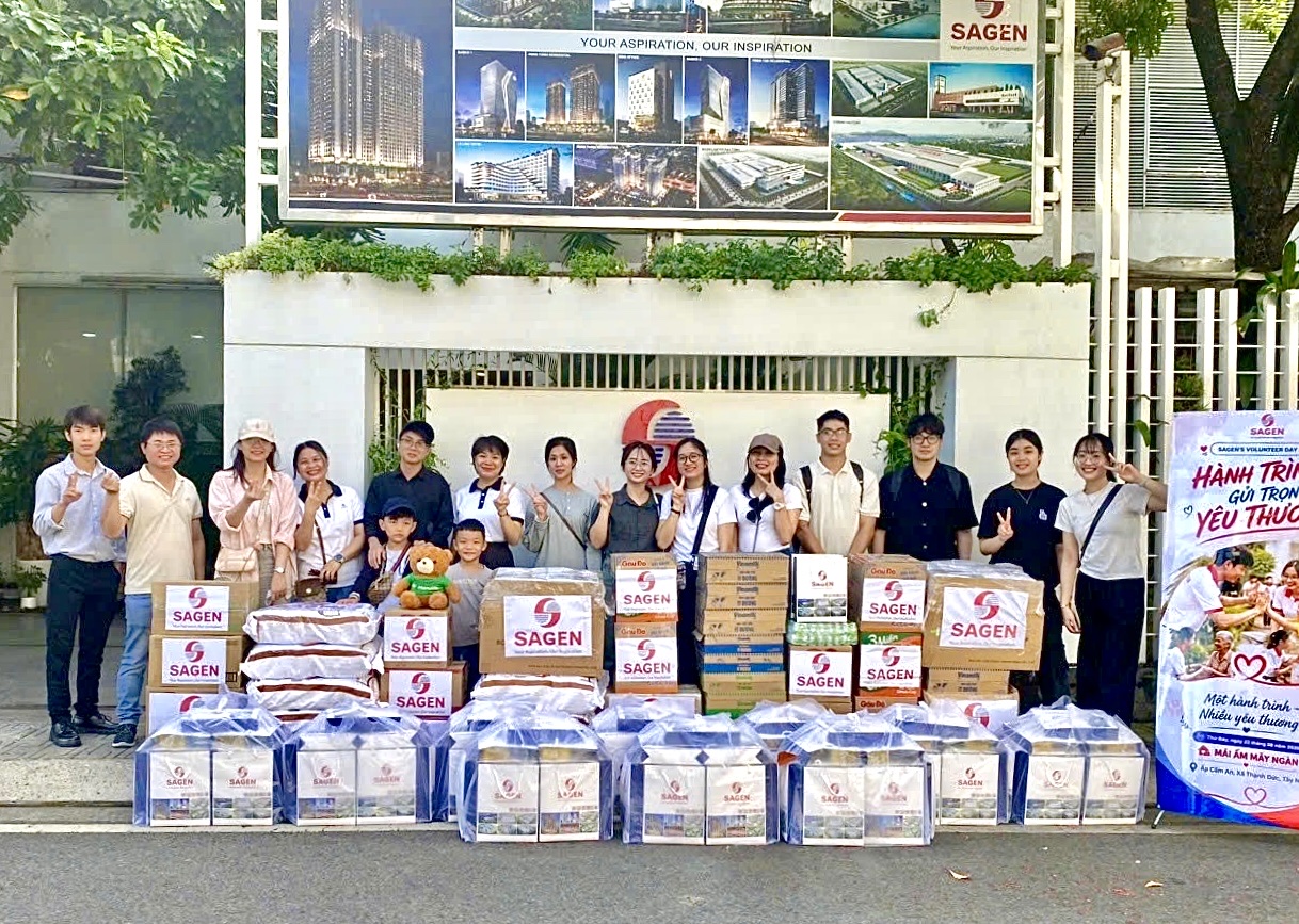 SAGEN LAN TỎA GIÁ TRỊ BỀN VỮNG QUA “HÀNH TRÌNH GỬI TRỌN YÊU THƯƠNG - SAGEN’S VOLUNTEER DAY 2026”